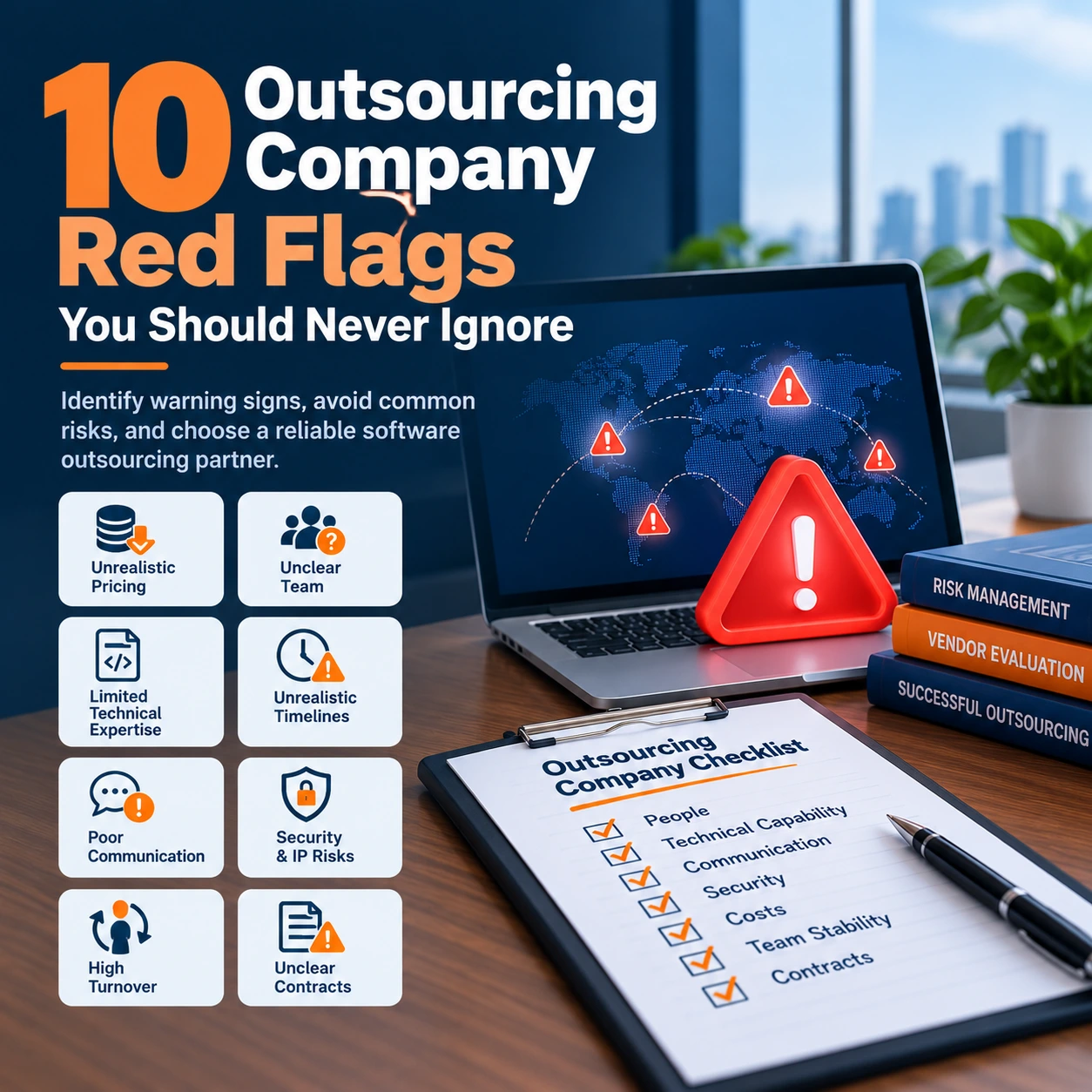 Outsourcing company red flags when choosing a software provider