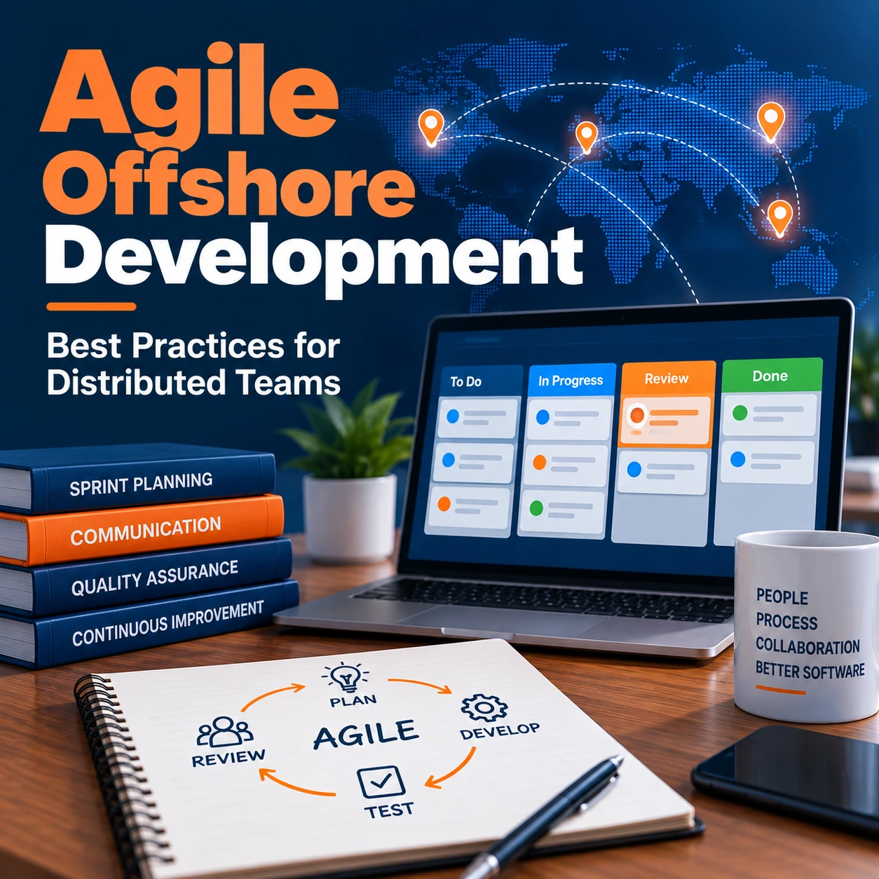 Agile offshore development best practices for distributed software teams